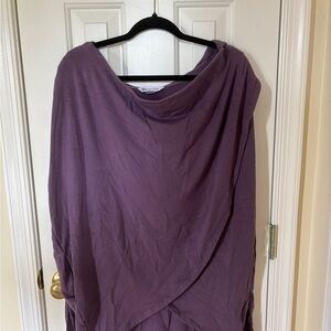 Athleta Purple Draped Hoodie